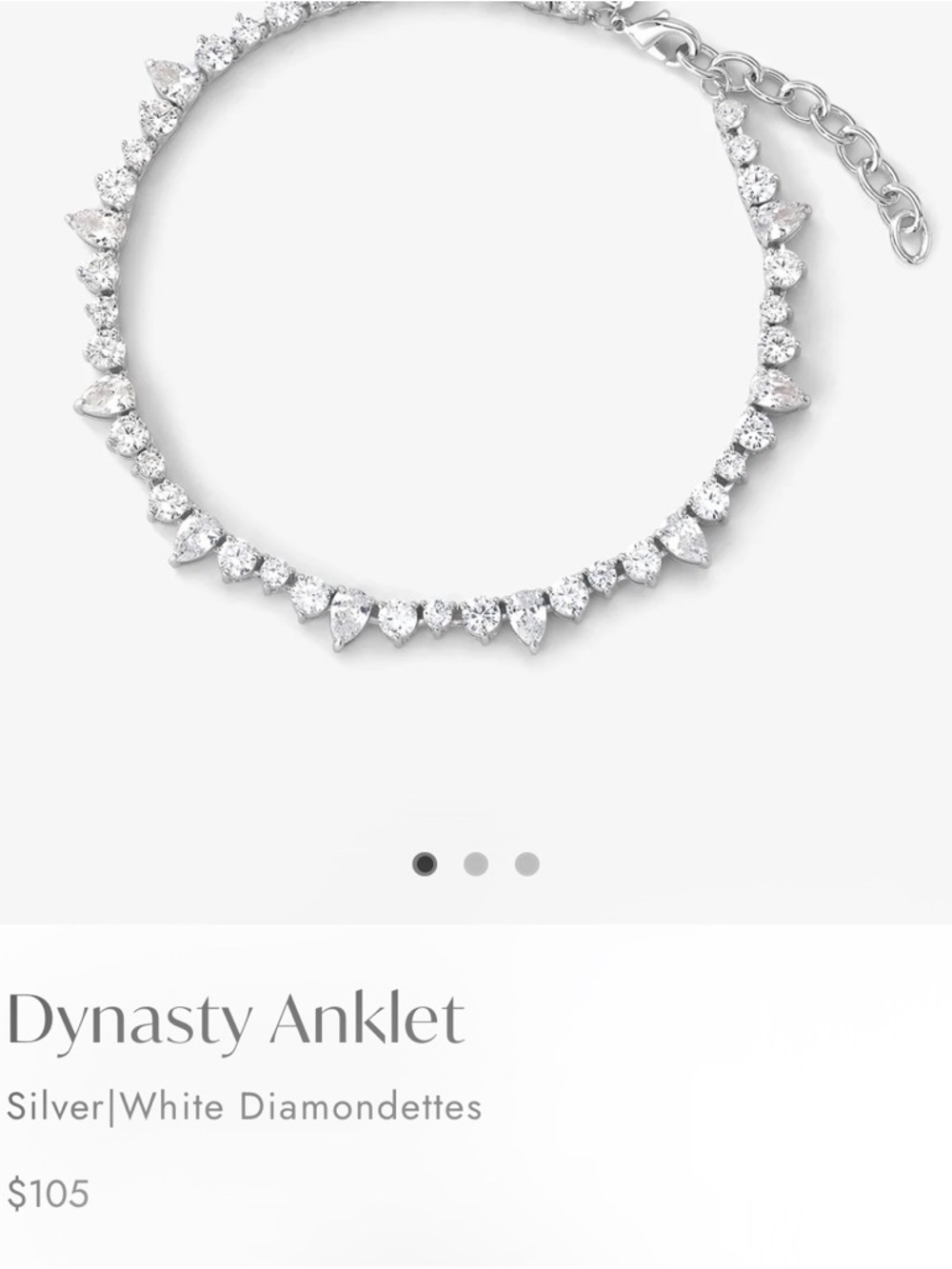 Melinda Maria Dynasty Anklet - Picture 4 of 5